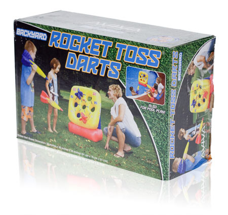 Davison Produced Product Invention: Aviva Rocket Toss Darts Packaging