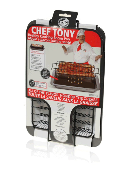 Davison Produced Product Invention: Chef Tony – Bacon Baker