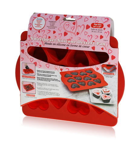 Davison Produced Product Invention: Sweetheart Silicone Dessert Pan