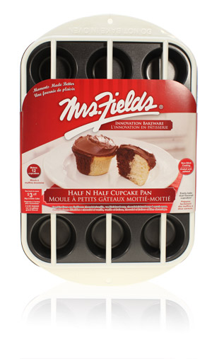 Davison Produced Product Invention: Half N Half Cupcake Pan – Mrs. Fields