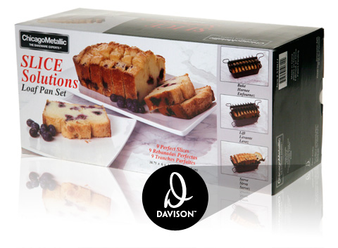 Davison Produced Product Invention: Slice Solutions Loaf Pan Set Packaging
