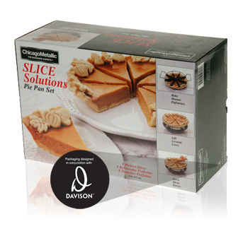 Davison Produced Product Invention: Slice Solutions Pie Pan Set Packaging