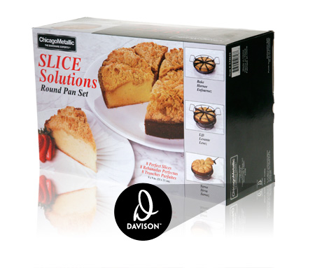 Davison Produced Product Invention: Slice Solutions Round Pan Packaging