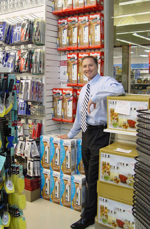 Mr. Davison (aka Mr. D) with the BagStor that he invented