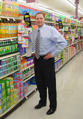 George Davison with Davison produced product idea: Can Pump & Pour