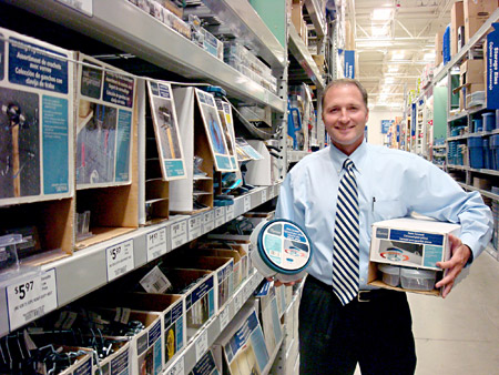George Davison with Davison produced product idea: Spin'n Store Parts Carousel