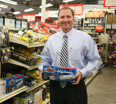 George Davison with Davison produced product idea: Straight 6 Surge Protector