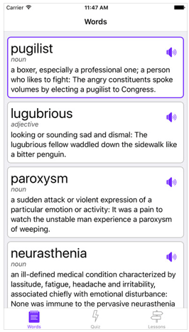 Feature image Davison Produced Product App Invention: Word a Day