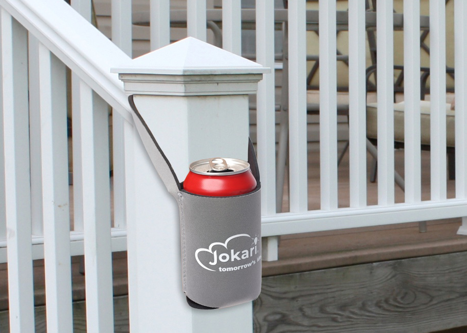 Drink Caddy™ hanging drink cooler.