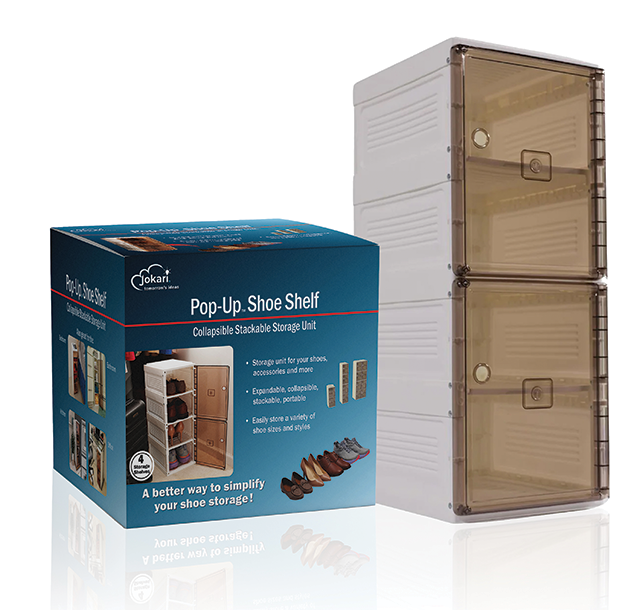 Davison Produced Product Invention: Pop-Up™ Shoe Shelf