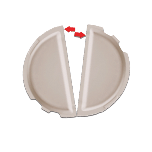 Perfect Plate Invention Has Perforated Center Easily Transforms Into Two Plates!